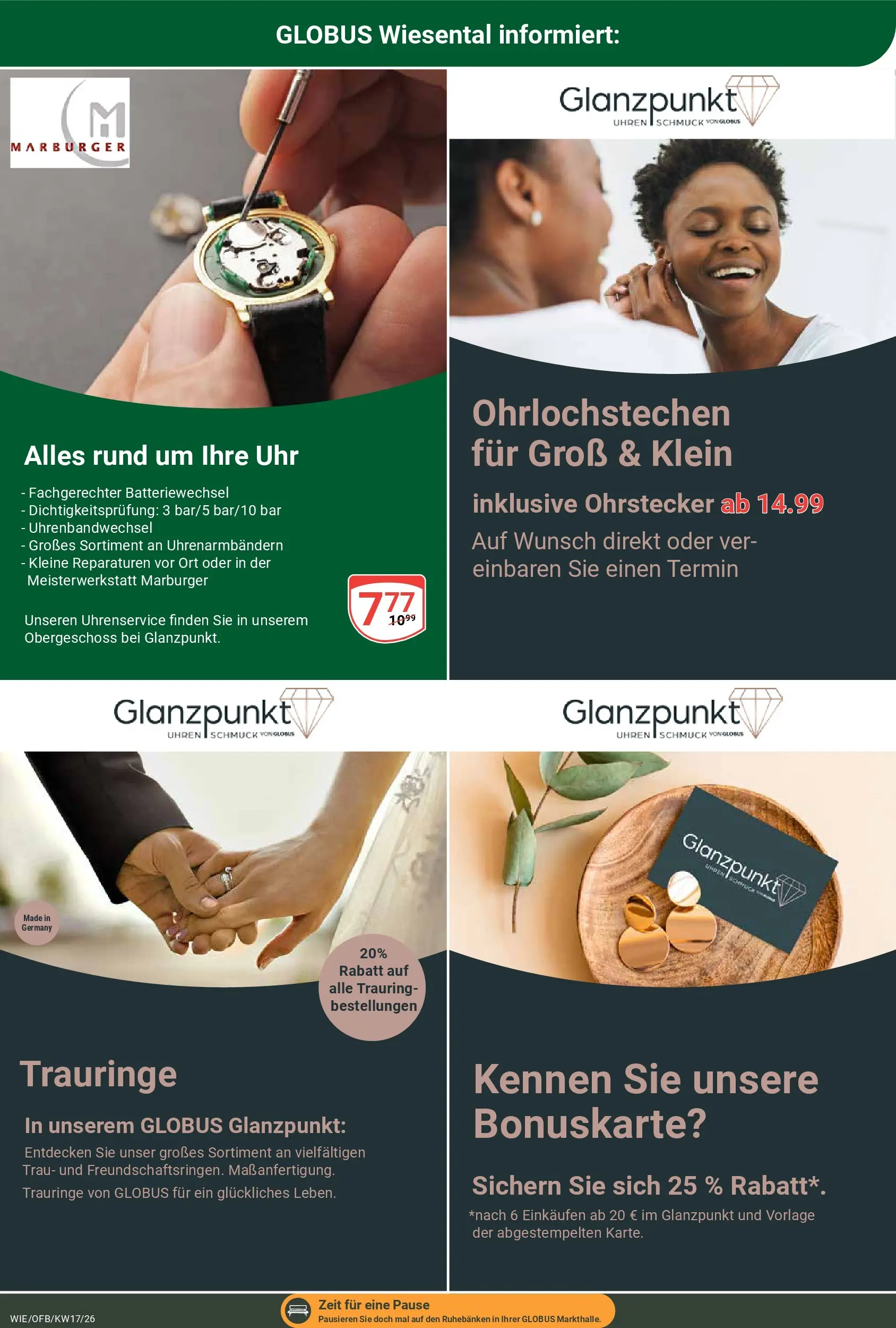 Globus Prospekt Waghäusel	 (ab 20.04.2026) » Angebote online | Seite: 27 | Produkte: Uhr