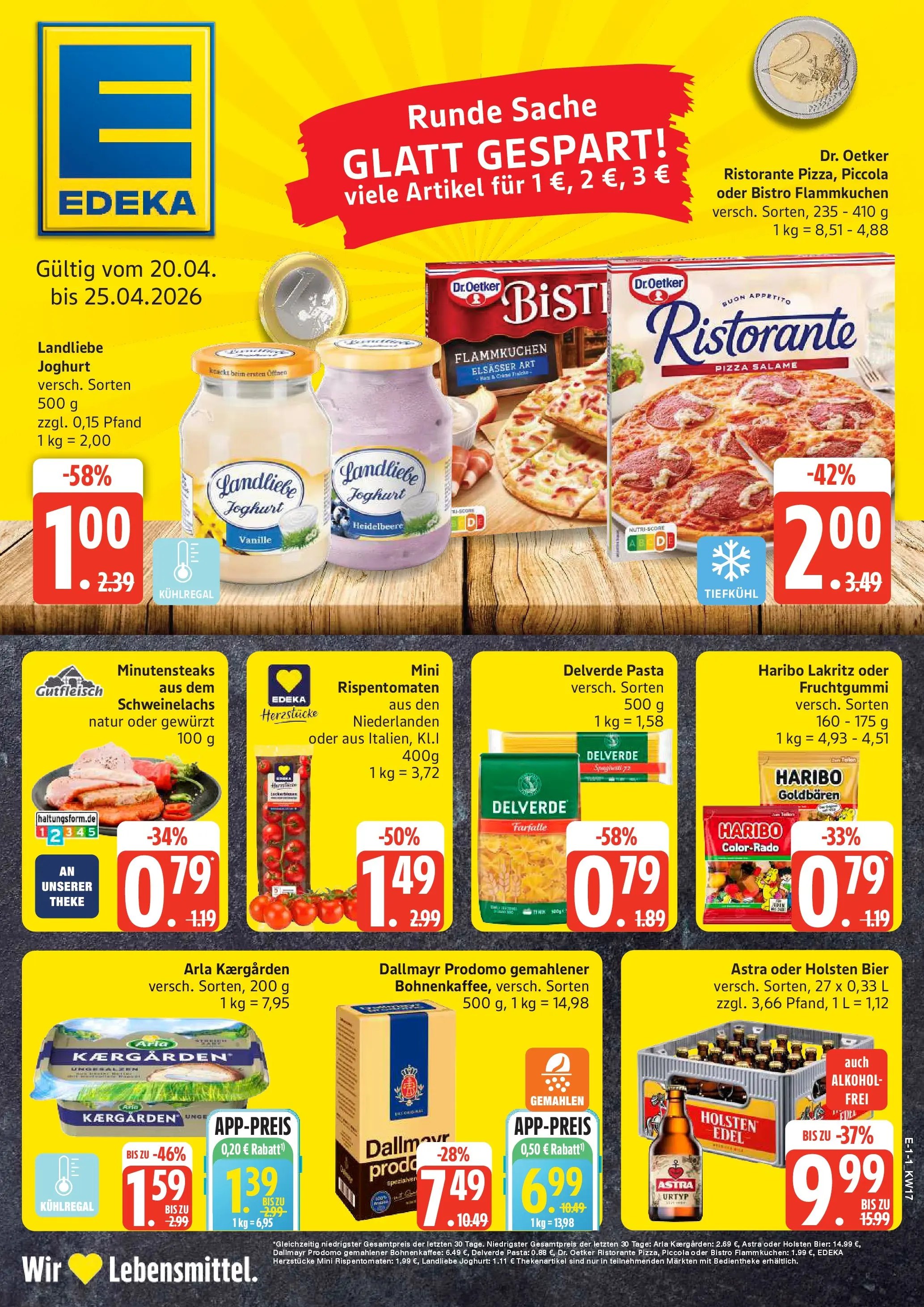 Edeka prospekt Neu Wulmstorf	 (ab 20.04.2026) » Angebote Online | Seite: 1 | Produkte: Ristorante, Joghurt, Astra, Holsten