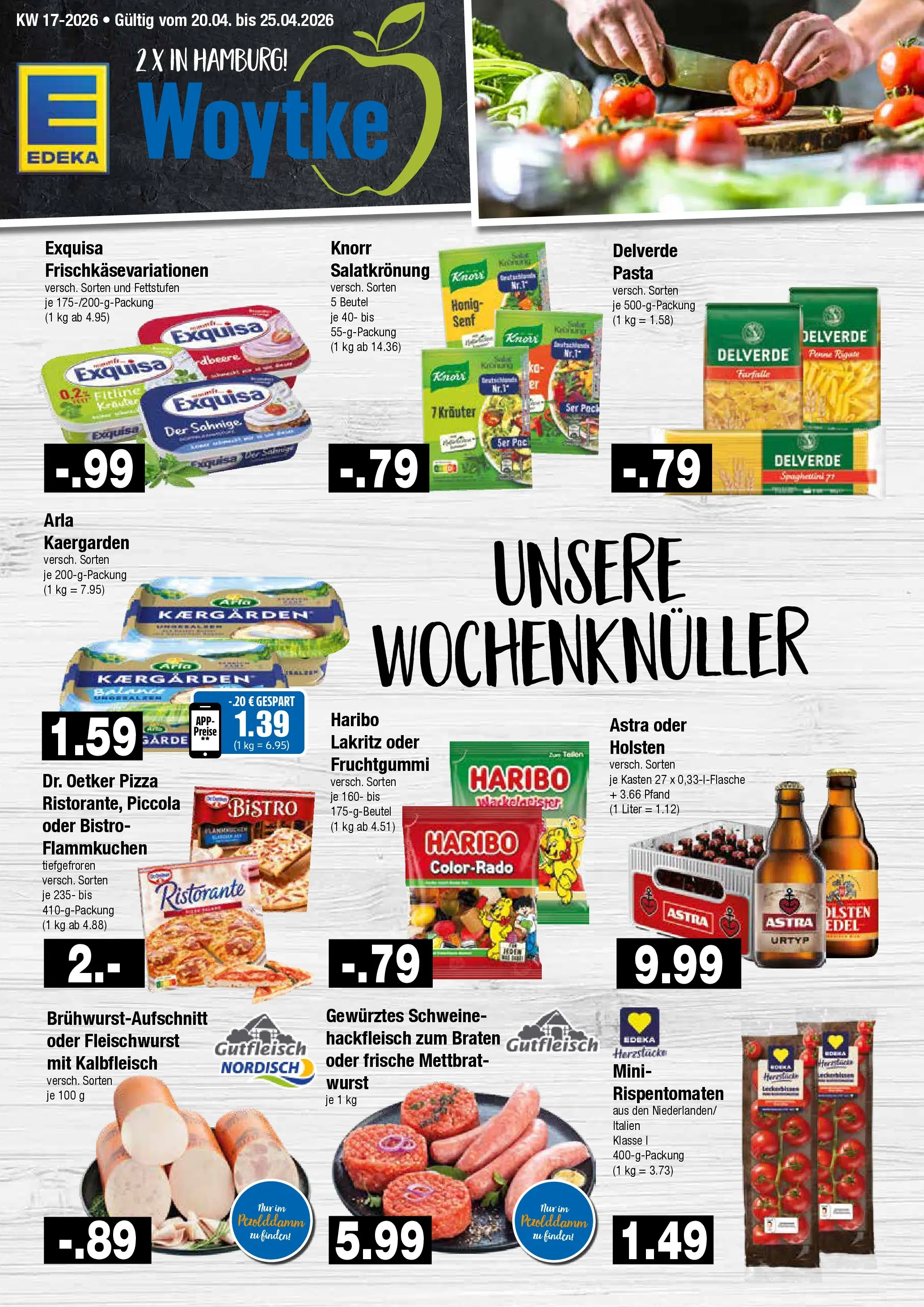 Edeka prospekt Hamburg	 (ab 20.04.2026) » Angebote Online | Seite: 1 | Produkte: Ristorante, Holsten, Wurst, Pasta