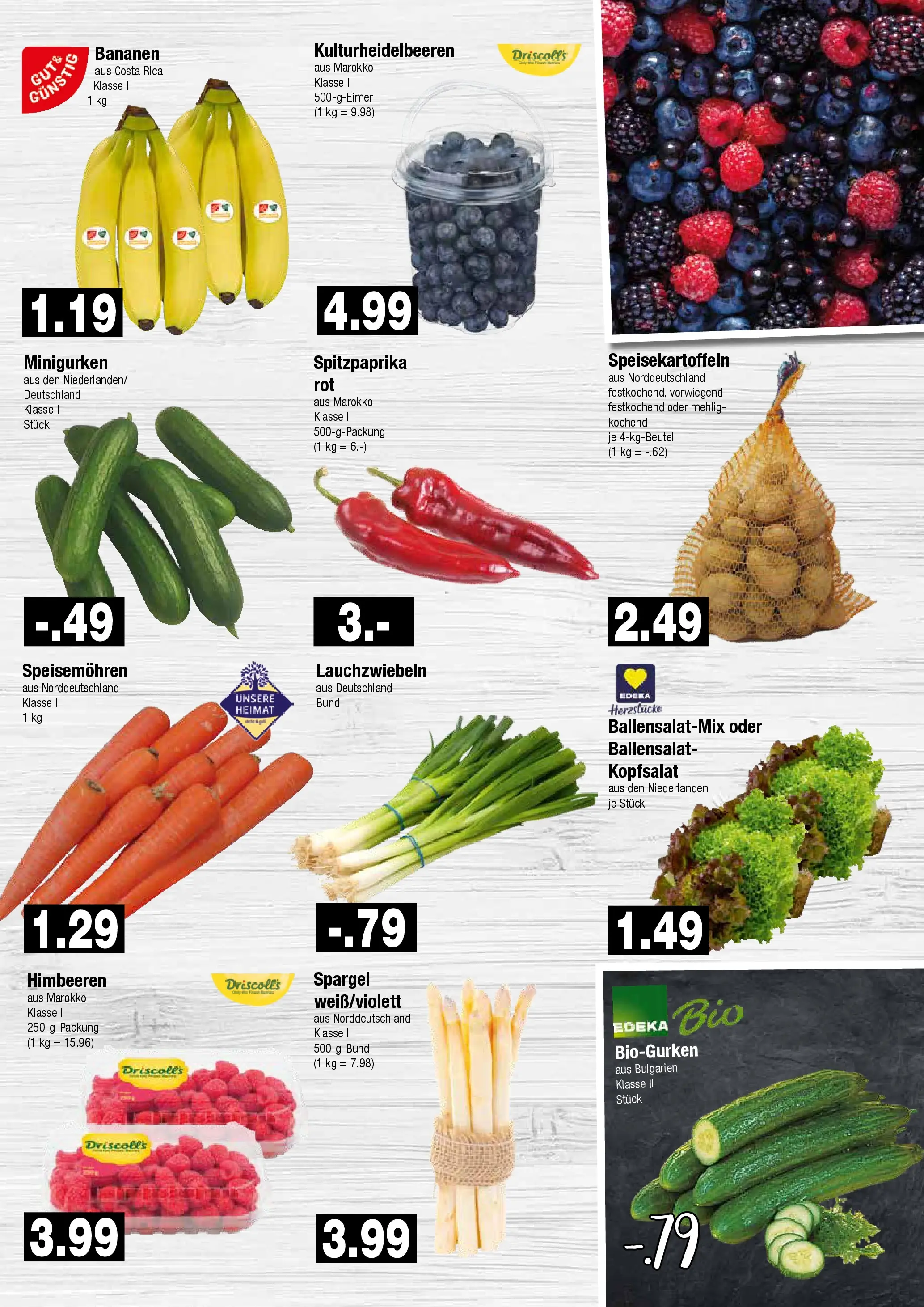 Edeka prospekt Hamburg	 (ab 20.04.2026) » Angebote Online | Seite: 3 | Produkte: Himbeeren, Bananen, Spargel