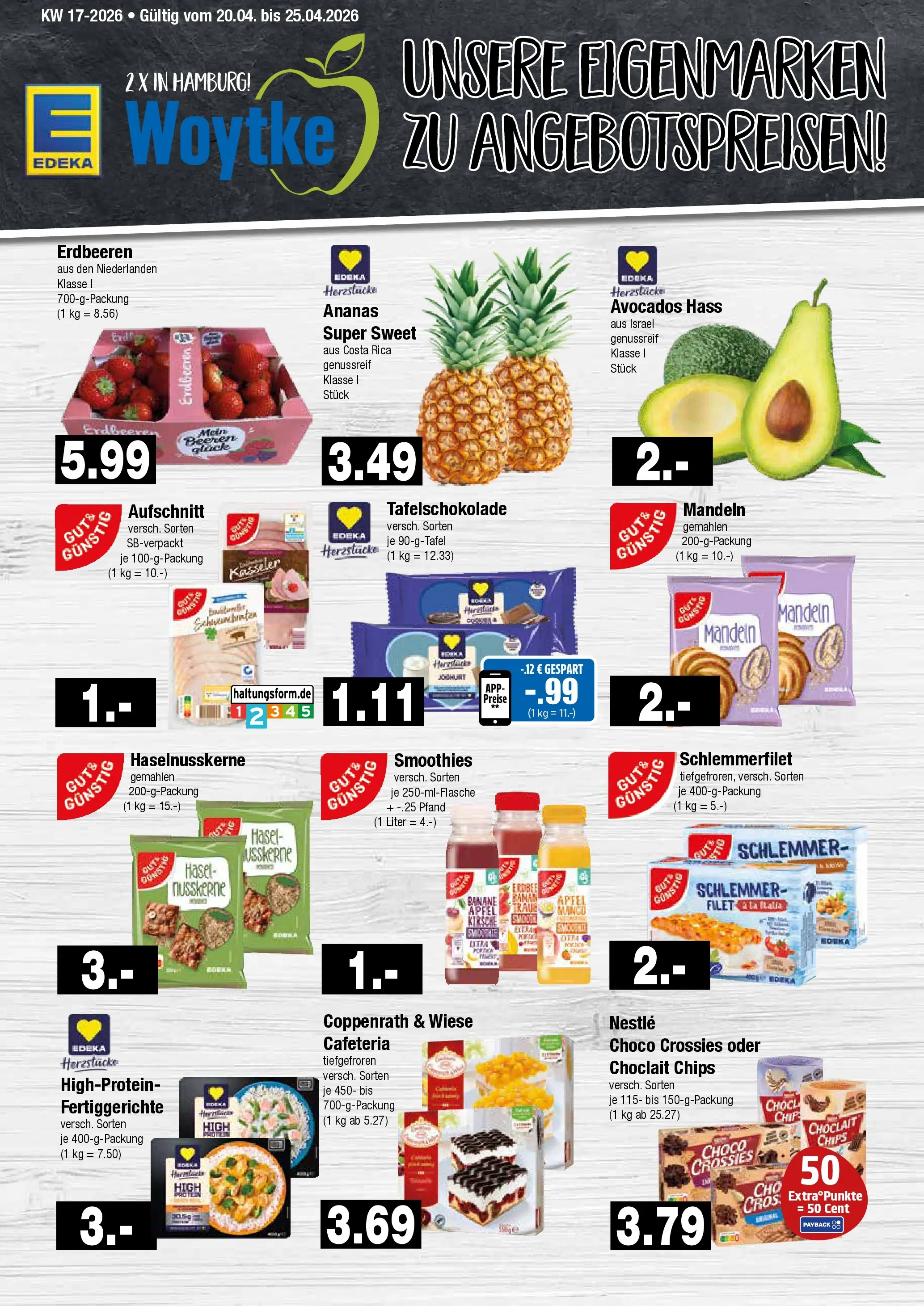 Edeka prospekt Hamburg	 (ab 20.04.2026) » Angebote Online | Seite: 9 | Produkte: Äpfel, Mandeln, Erdbeeren, Chips