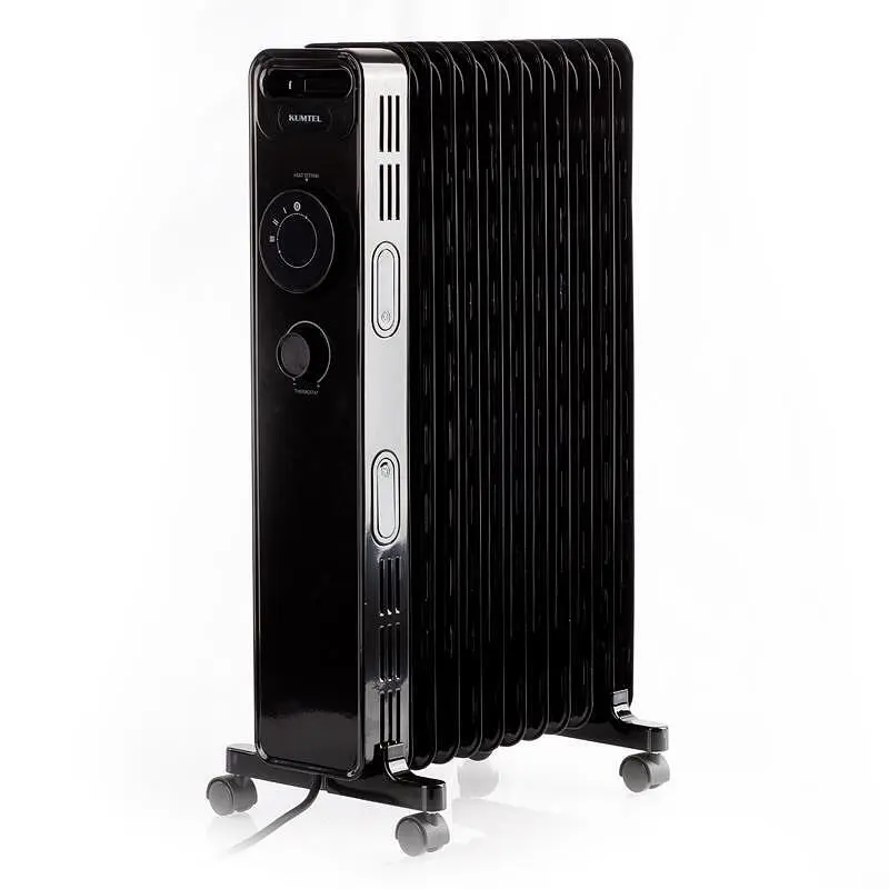 Маслен радиатор Kumtel KUM-1240S Black