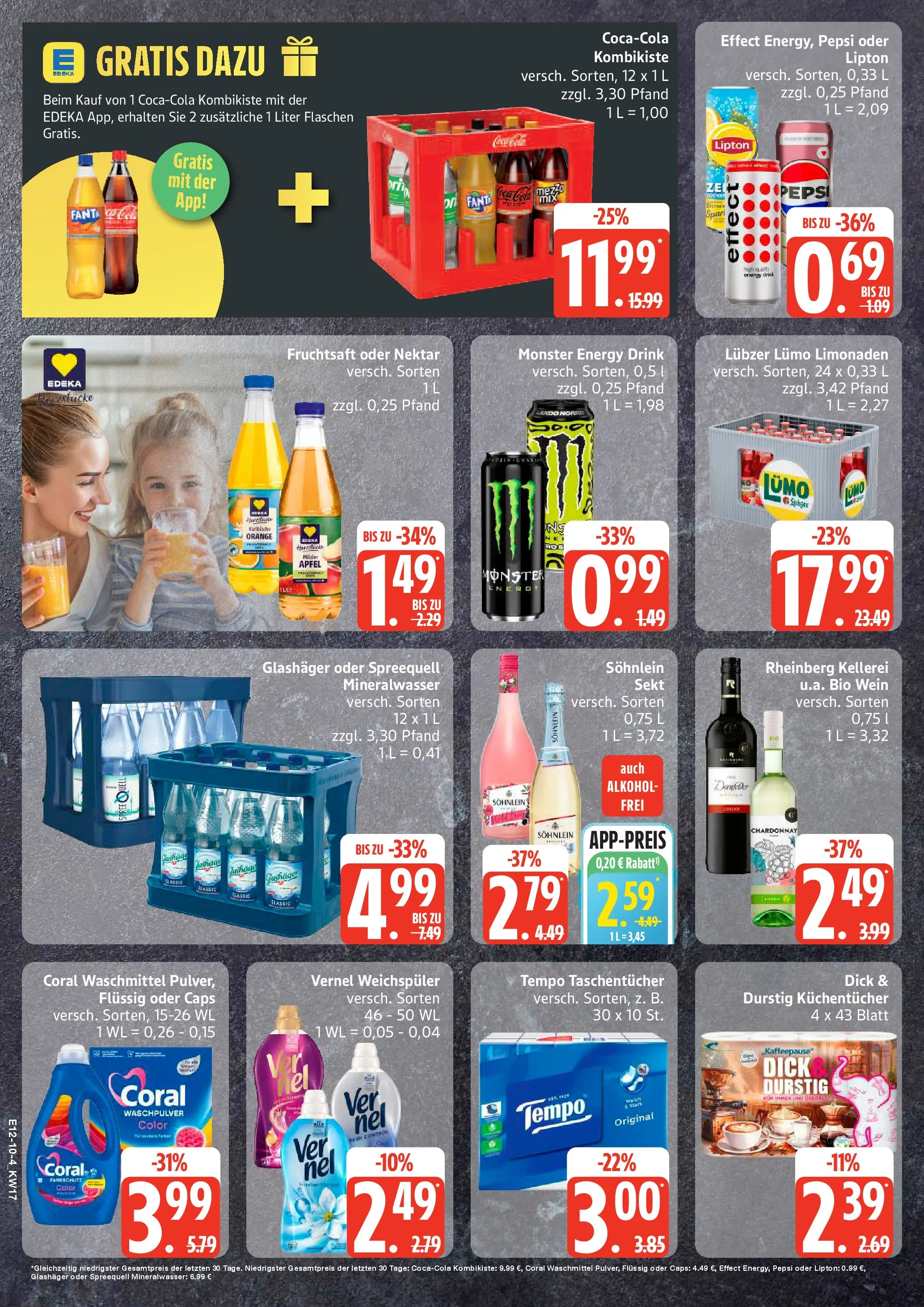 Edeka prospekt Rostock-Gehlsdorf	 (ab 20.04.2026) » Angebote Online | Seite: 10 | Produkte: Sekt, Monster, Waschpulver, Lubzer