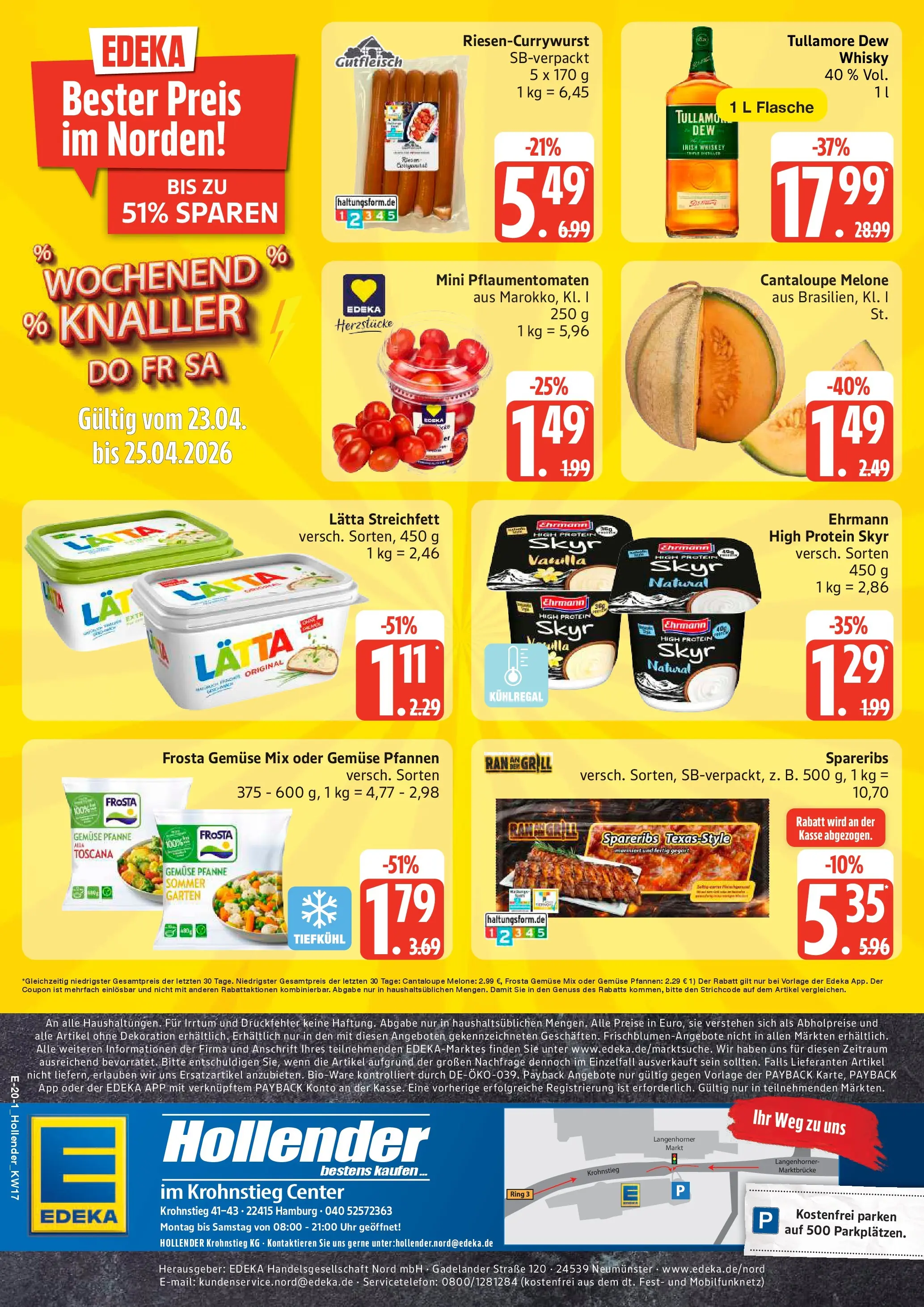 Edeka prospekt Hamburg	 (ab 20.04.2026) » Angebote Online | Seite: 26 | Produkte: Burger, Baguette, Knorr, Paprika