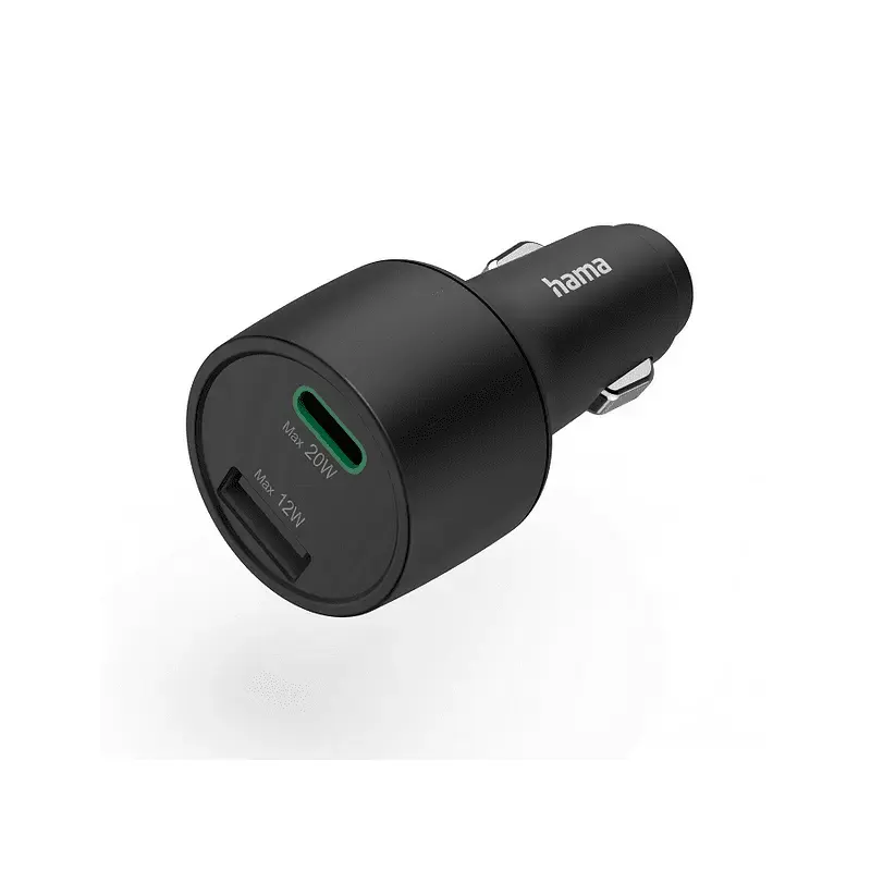 Зарядно устройство Hama 201690 12-24V PD/QC 32W 1xUSB-C 1xUSB-A