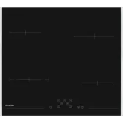 Вграден керамичен плот Sharp KH-6V08FT0K-EU*** , Електрически