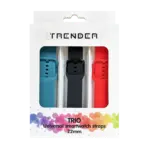 ЗОРА Каишка Trender Trio Sport 22mm Petrol /Black /Red TR-TRIO23