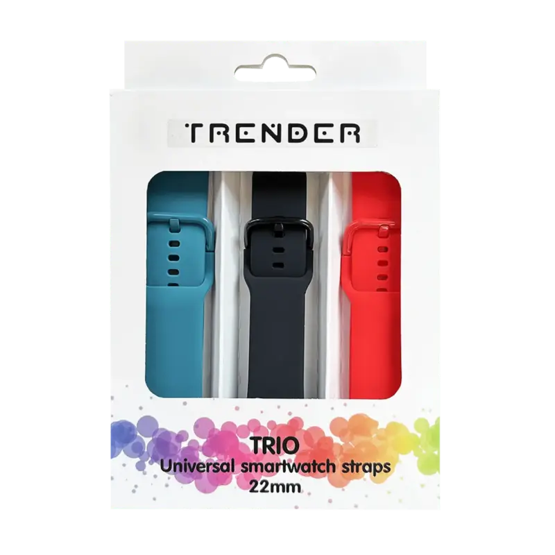 Каишка Trender Trio Sport 22mm Petrol /Black /Red TR-TRIO23