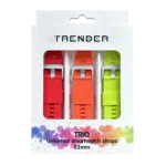 ЗОРА Каишка Trender Trio Silicone 22mm Red /Orange /Green TR-TRIO13