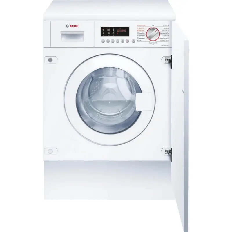 Вградена пералня със сушилня Bosch WKD28543EU*** , 1400 об./мин., 4 kg, 7.00 kg, E , Бял