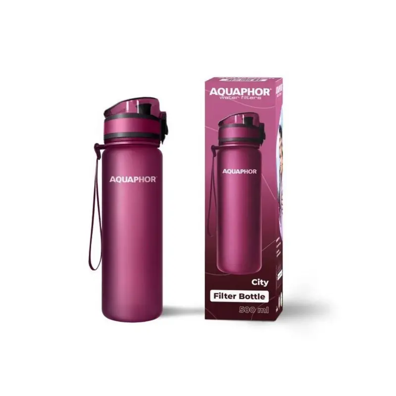 Бутилка Aquaphor Филтрираща City Tritan червена/руби (160012)