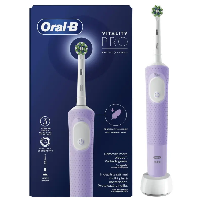 Електрическа четка за зъби Oral B D103 Pro Lilac
