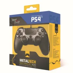 Джойстик SteelPlay Metaltech Wired - Black (PS4)