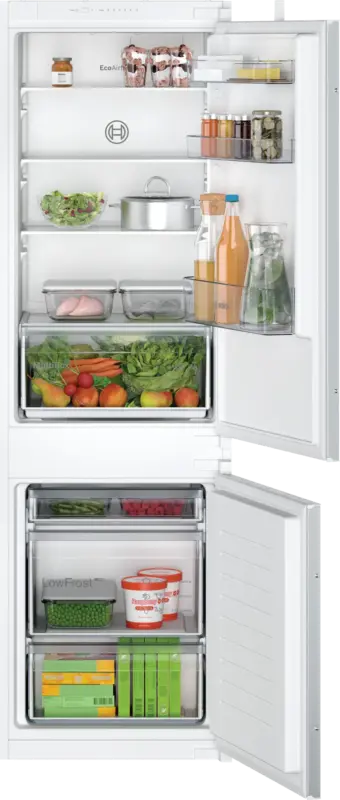 Вграден хладилник с фризер Bosch KIV86NSE0 , 267 l, E , LowFrost , Да