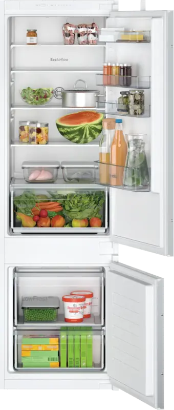 Вграден хладилник с фризер Bosch KIV87NSE0 , 270 l, E , LowFrost , Да