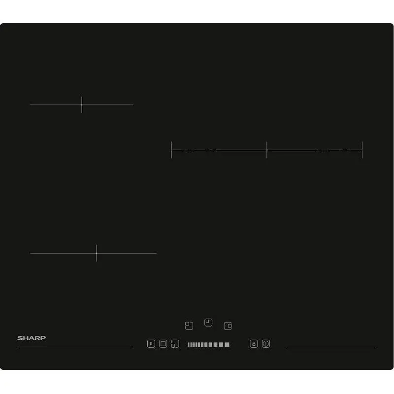 Вграден керамичен плот Sharp KH-6V13NS0I-EU*** , Електрически