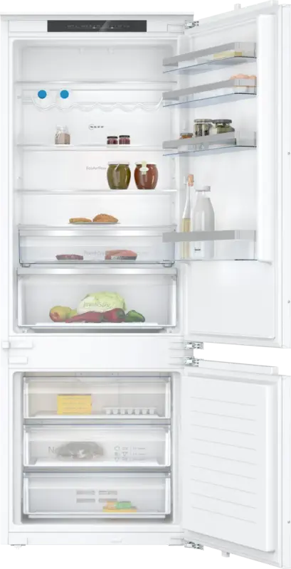 Вграден хладилник с фризер NEFF KB7962FE0 , 383 l, E , No Frost , Да