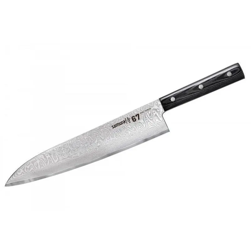 Кухненски прибор SAMURA SD67-0087M DAMASCUS 70 ПРОФ. НОЖ 24 СМ.