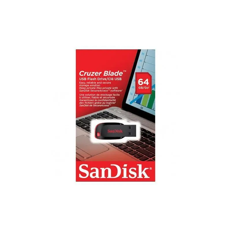 Памет USB SanDisk CRUZER BLADE 64 GB SDCZ50-064G-B35