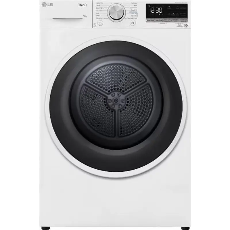 Сушилня LG RH90V5AV6N*** , 9 kg, D , Бял