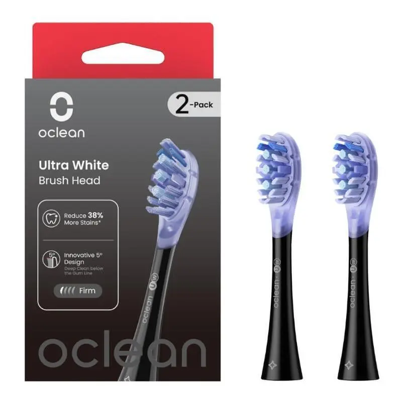 Накрайник за четки за зъби Oclean Ultra White Brush Head 2 pcs Black UW02 B02