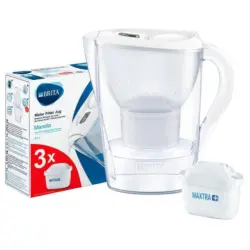 Филтрираща кана Brita MARELLA COOL MEMO 2.4L- БЯЛ + 3 ФИЛТЪРА M PLUS , 2.4L