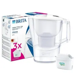 Филтрираща кана Brita ALUNA COOL MEMO 2.4L - БЯЛ + 3 ФИЛТЪРА MAXTRA PLUS , 2.4L