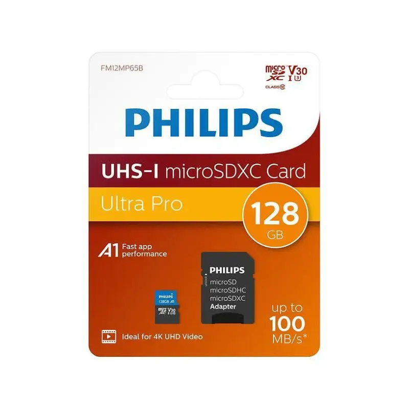 Памет USB Philips MicroSDHC 128GB Cl.10/U3