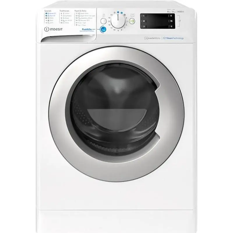 Пералня със сушилня Indesit BDE 86436 WSV EE , 1400 об./мин., 6 kg, 8.00 kg, D