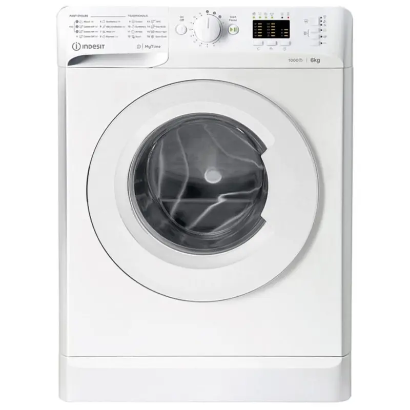 Пералня Indesit MTWSA 61053 W EE , 1000 об./мин., 6.00 kg, D , Бял