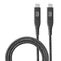 Кабел Cellularline USB-C to USB-C 5A, 10 Gbps, 100W, 1 м, черен