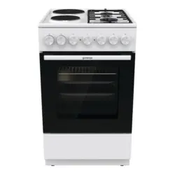 Готварска печка (ток/газ) Gorenje GK5B42WF , 2 газ 2ток , Бял