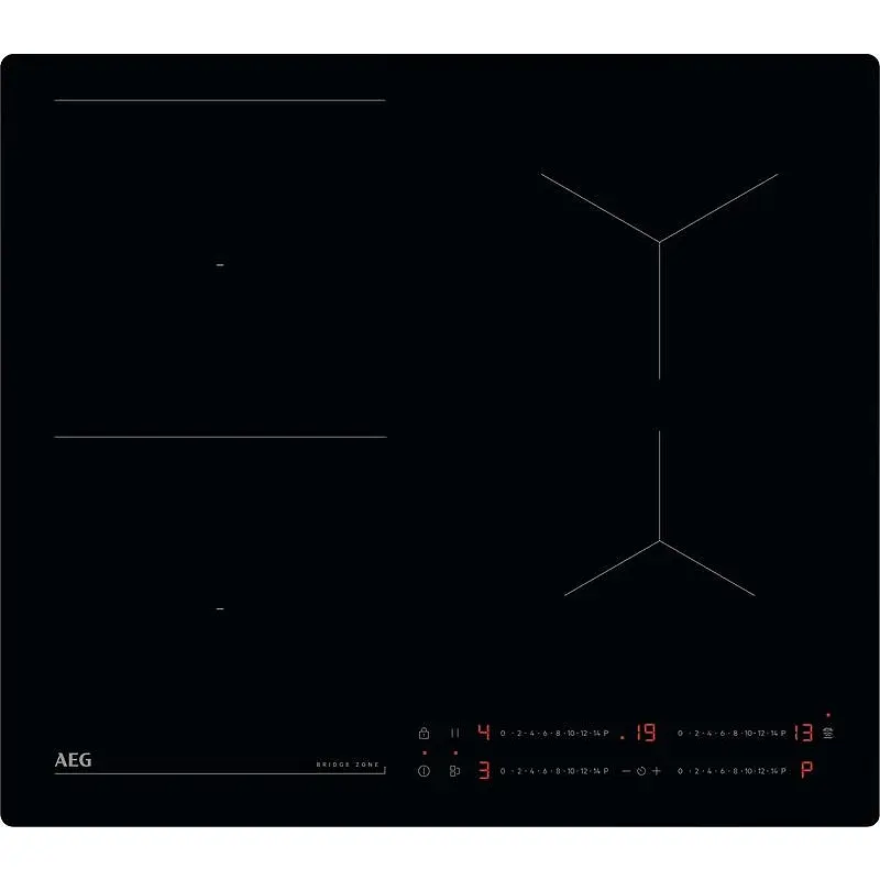 Вграден керамичен плот AEG TO64IB00IB (ST) , Индукционен