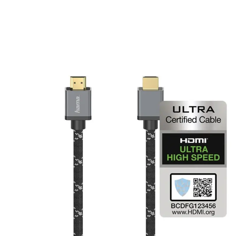 Кабел Hama 205238 HDMI-HDMI 1M, 8K, 48 Gbit/s