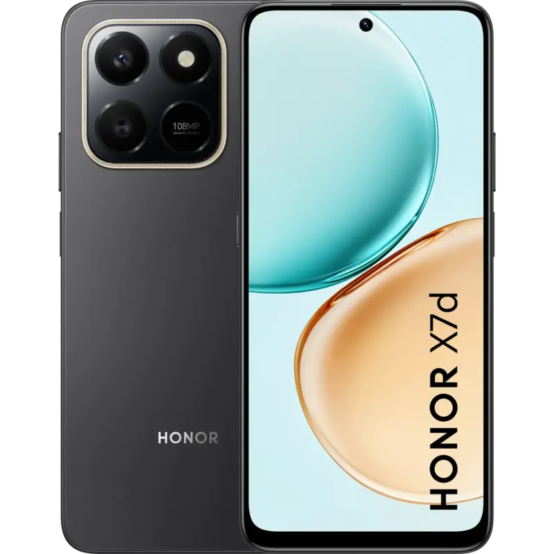 Смартфон Honor X7D 128/6 VELVET BLACK , 128 GB, 6 GB