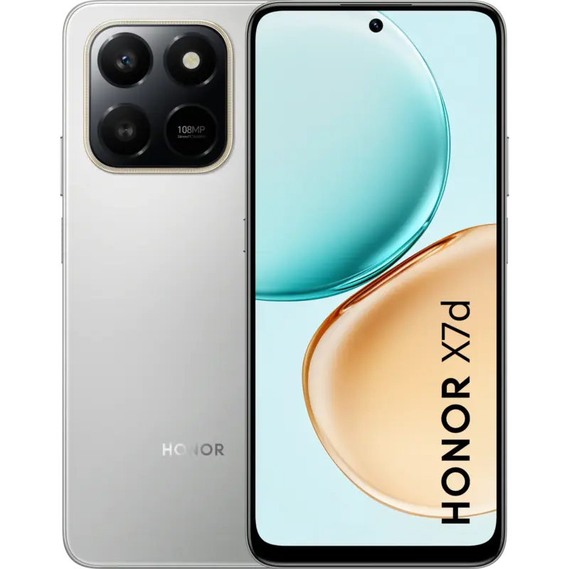 Смартфон Honor X7D 128/6 METEOR SILVER , 128 GB, 6 GB