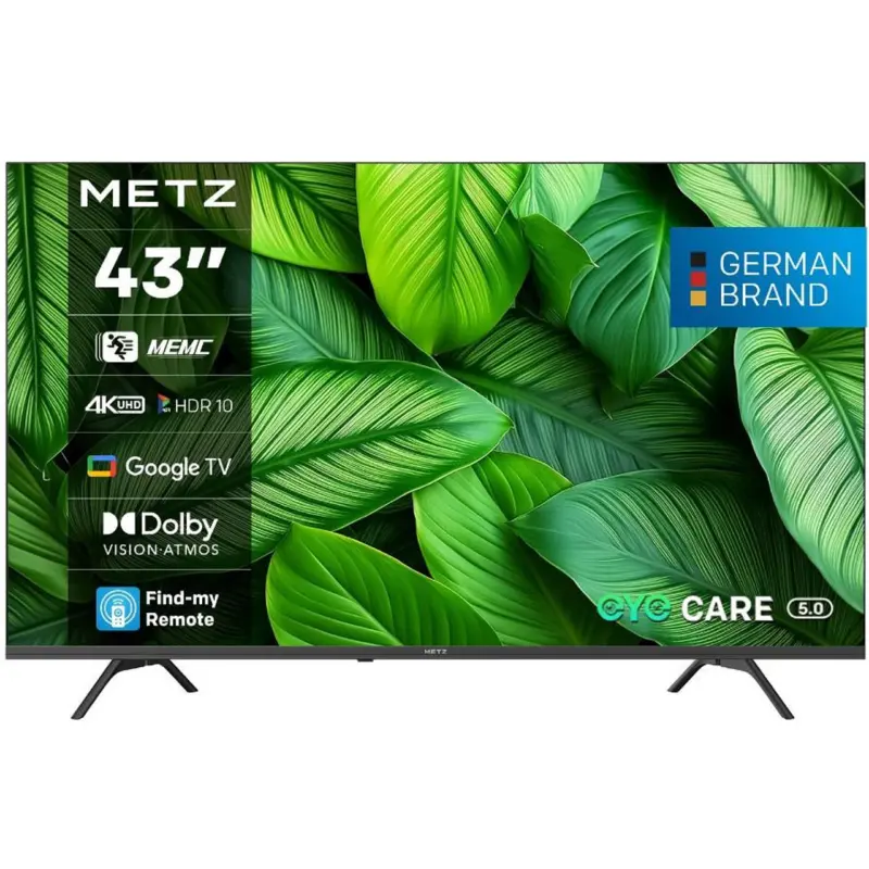 Телевизор Metz 43MUF7000Z , 108 см, 3840x2160 UHD-4K , 43 inch, Android , LED , Smart TV
