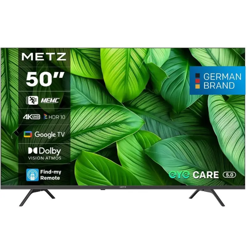 Телевизор Metz 50MUF7000Z , 126 см, 3840x2160 UHD-4K , 50 inch, Android , LED , Smart TV