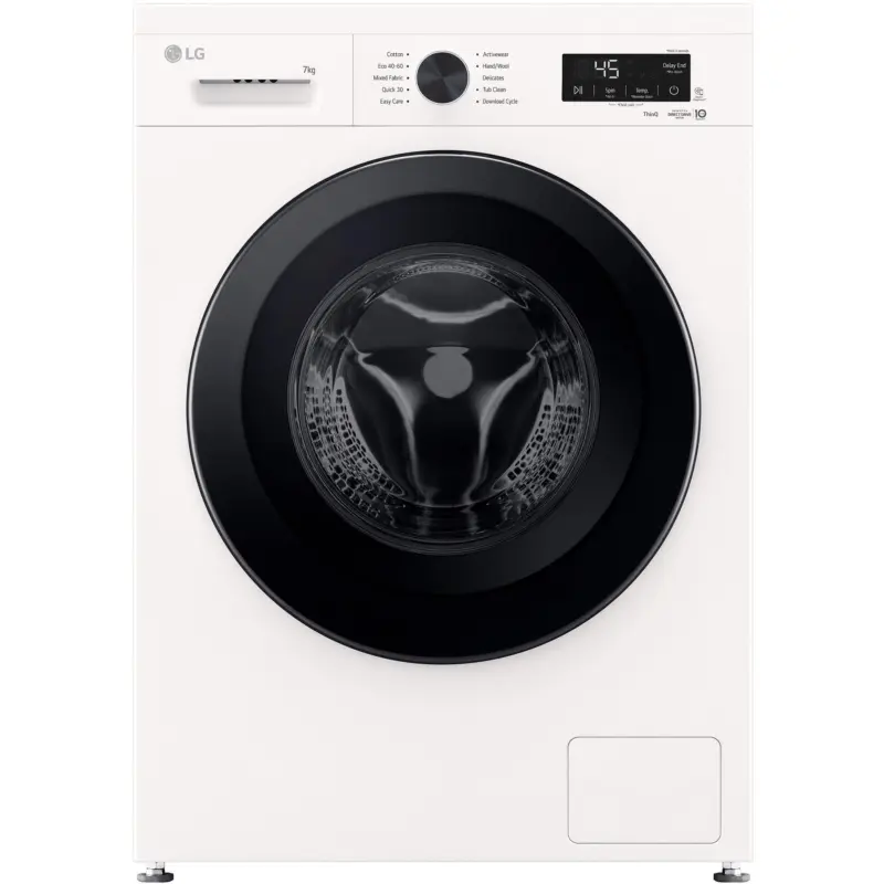Пералня LG F2X10S7NWK , 1200 об./мин., 7.00 kg, A , Бял