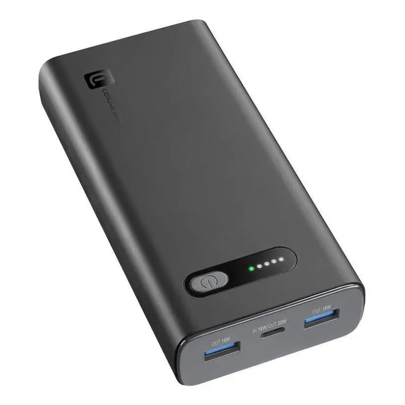 Външна батерия Cellularline FAST Turbo PD 20000 mAh Черна