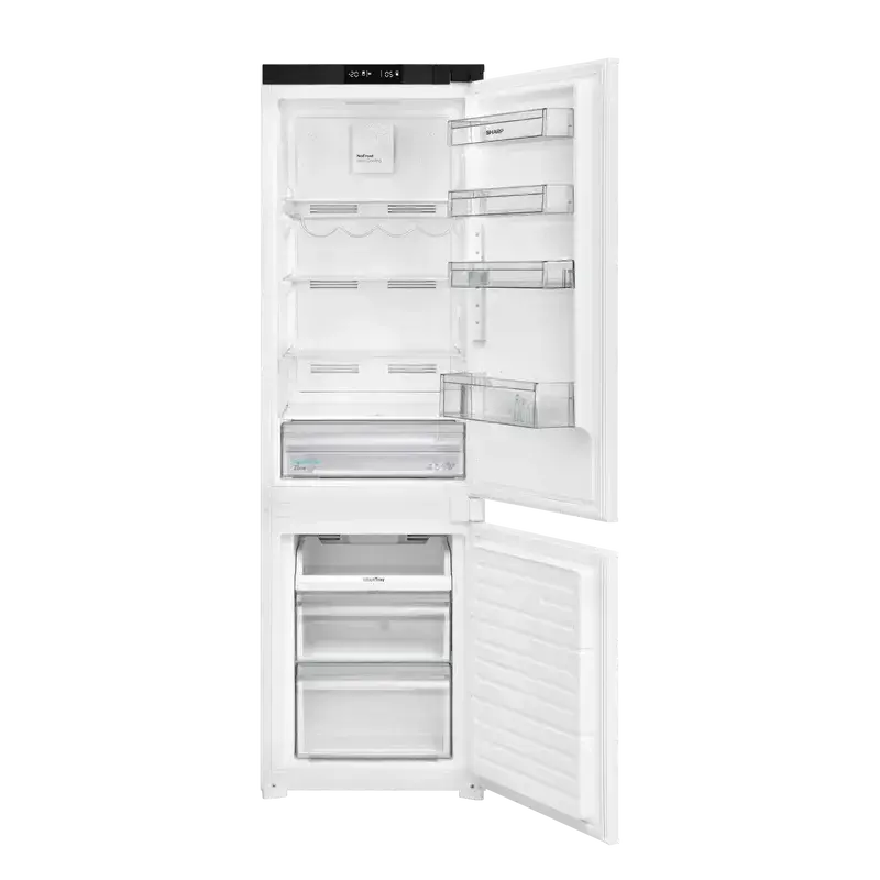 Вграден хладилник с фризер Sharp SJ-BE235E2XS-EU , 233 l, E , No Frost , Да