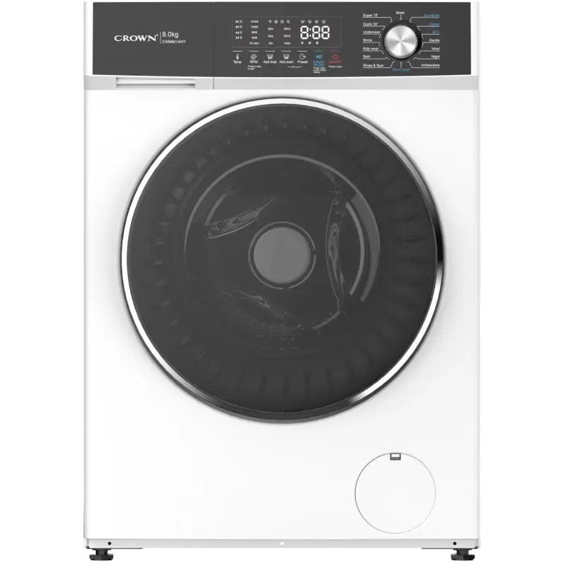 Пералня Crown CWM8014WY , 1400 об./мин., 8.00 kg, A , Бял