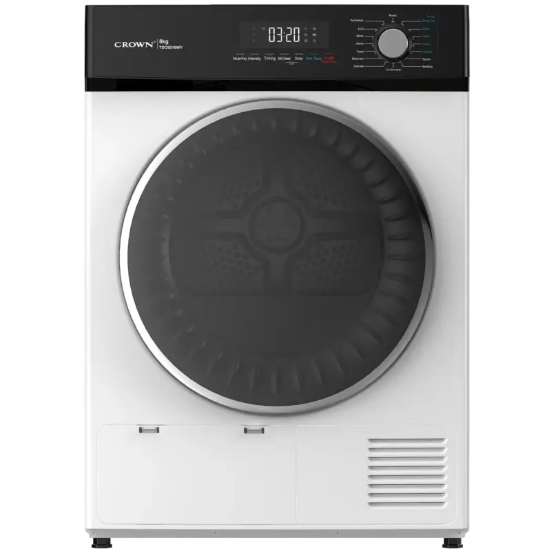 Сушилня Crown TDC8016WY , 8 kg, E , Бял