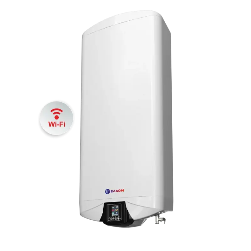 Бойлер Елдом DU080FW-W 65L 3.3KW WI-FI NEW , 3.3 , 65 , B , Вертикален