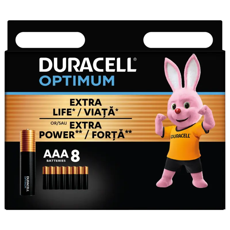 Батерия Duracell Optimum AAA 8 броя