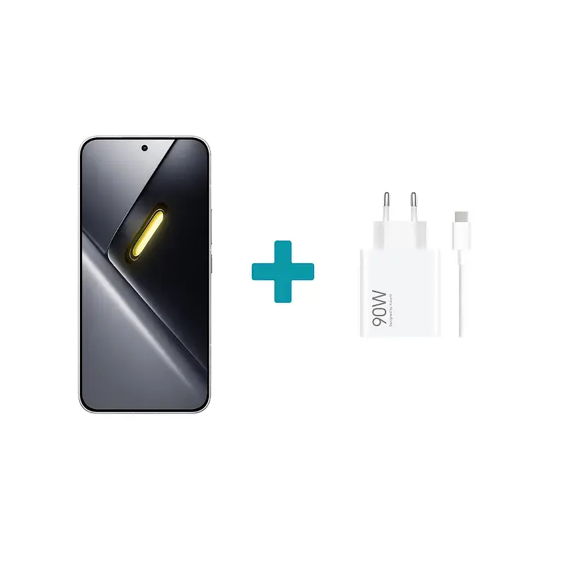 Пакет смартфон POCO X8 PRO MAX 5G 256/12 WHITE + зарядно у-во Xiaomi 90W HyperCharge Combo (Type-A) BHR07ZBEU
