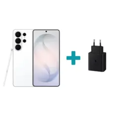 Пакет смартфон Samsung GALAXY S26 ULTRA 512GB WHITE SM-S948BZWG +зарядно у-во Samsung 60W Power Adapter EP-T6010NBEGWW