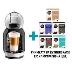 Пакет Кафемашина с капсули Krups Dolce Gusto&reg; KP123B10 MINI ME + 5 кутии кафе капсули NESCAFE&reg; Dolce Gusto&reg;