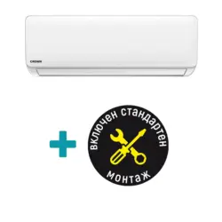 Пакет Климатик Crown CIT-12FO62AS + СТАНДАРТЕН МОНТАЖ