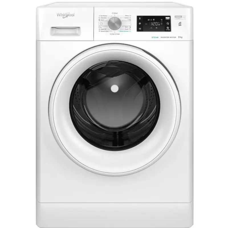 Пералня Whirlpool FFB 8258 WV EE , 1200 об./мин., 8.00 kg, B , Бял